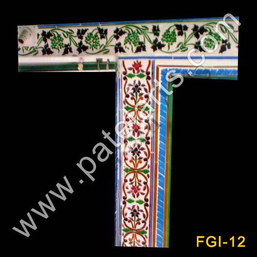 Floral Glass Inlay Work, Glass Inlay, Inlay Glass Work, Thikri Mirror Inlay Works, Udaipur, India, Marble Inlay Glass Mosaic, Tikri Glass Mosaic, Udaipur, India, thikri, Thekri mirror Floral, tikri mirror art work, Geometric, Birds, Colored Glass & Mirrors Art Work, Royal Rajasthani Art in Palaces