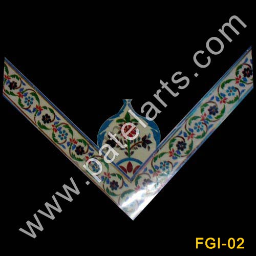 Floral Glass Inlay Work, Glass Inlay, Inlay Glass Work, Thikri Mirror Inlay Works, Udaipur, India, Marble Inlay Glass Mosaic, Tikri Glass Mosaic, Udaipur, India, thikri, Thekri mirror Floral, tikri mirror art work, Geometric, Birds, Colored Glass & Mirrors Art Work, Royal Rajasthani Art in Palaces