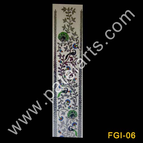 Floral Glass Inlay Work, Glass Inlay, Inlay Glass Work, Thikri Mirror Inlay Works, Udaipur, India, Marble Inlay Glass Mosaic, Tikri Glass Mosaic, Udaipur, India, thikri, Thekri mirror Floral, tikri mirror art work, Geometric, Birds, Colored Glass & Mirrors Art Work, Royal Rajasthani Art in Palaces
