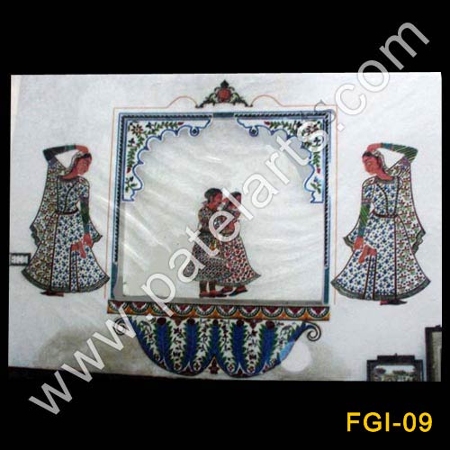 Floral Glass Inlay Work, Glass Inlay, Inlay Glass Work, Thikri Mirror Inlay Works, Udaipur, India, Marble Inlay Glass Mosaic, Tikri Glass Mosaic, Udaipur, India, thikri, Thekri mirror Floral, tikri mirror art work, Geometric, Birds, Colored Glass & Mirrors Art Work, Royal Rajasthani Art in Palaces