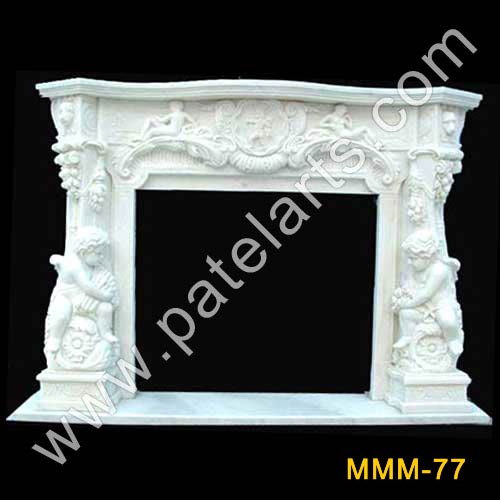 Marble Fireplaces Mantel, Stone Fireplace, Stone Carving, Marble Mantel, Fireplace, Handcarved Marble Fireplace, fireplaces, Udaipur, Rajasthan, India