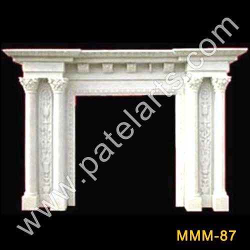 Marble Fireplaces Mantel, Stone Fireplace, Stone Carving, Marble Mantel, Fireplace, Handcarved Marble Fireplace, Fireplaces