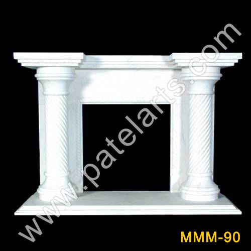 Marble Fireplaces Mantel, Stone Fireplace, Stone Carving, Marble Mantel, Fireplace, Handcarved Marble Fireplace, Fireplaces