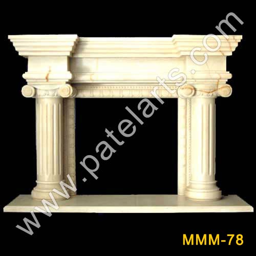 Marble Fireplace, Fireplaces, Manufacturers, exporters, Udaipur, Rajasthan, India