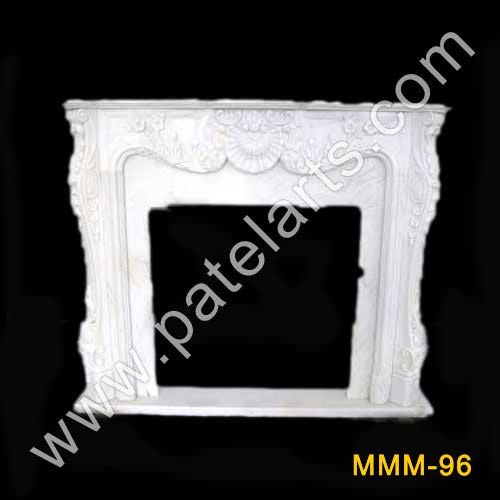 Marble Fireplaces Mantel, Stone Fireplace, Stone Carving, Marble Mantel, Fireplace, Handcarved Marble Fireplace, Fireplaces