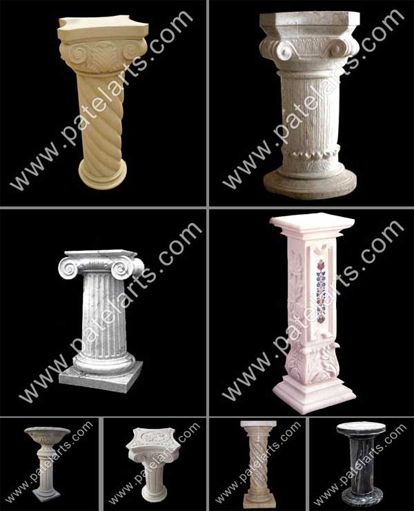marble Pedestals & Table Bases, White Marble Table Base, Makrana White Marble Pedestals, Indian White Marble Table Base, Cream Marble Imported Pedestals, Makrana Pedestals & Table Base, Camel Yellow Marble Pedestals, D Beige Pedestals & Table Base, White Marble For Dining Table, Stone / Carved Base, Marble Pedestal, Udaipur, Rajasthan, India